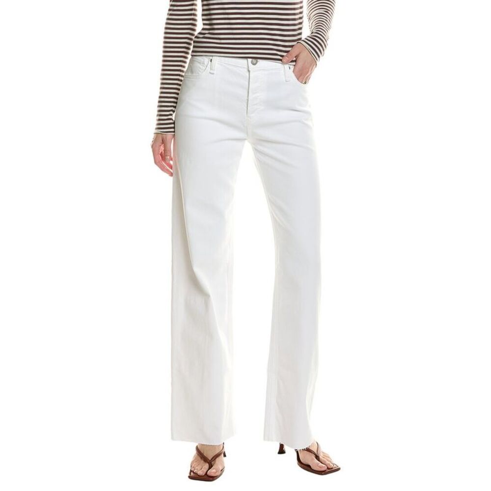 Hudson Jeans Womens  Rosie White Lily Wide Leg Jean